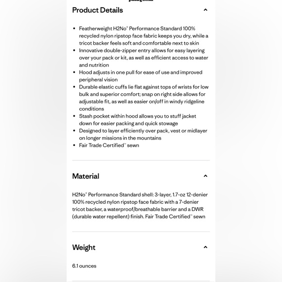 Patagonia Storm Racer Jacket Women’s XS New with Tags Blue - Picture 8 of 8